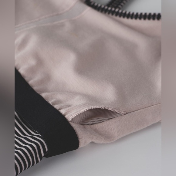 Lululemon Happy Strappy Tank, Mini Pop Stripe Black Mink Berry, Size 2 - Picture 7 of 14